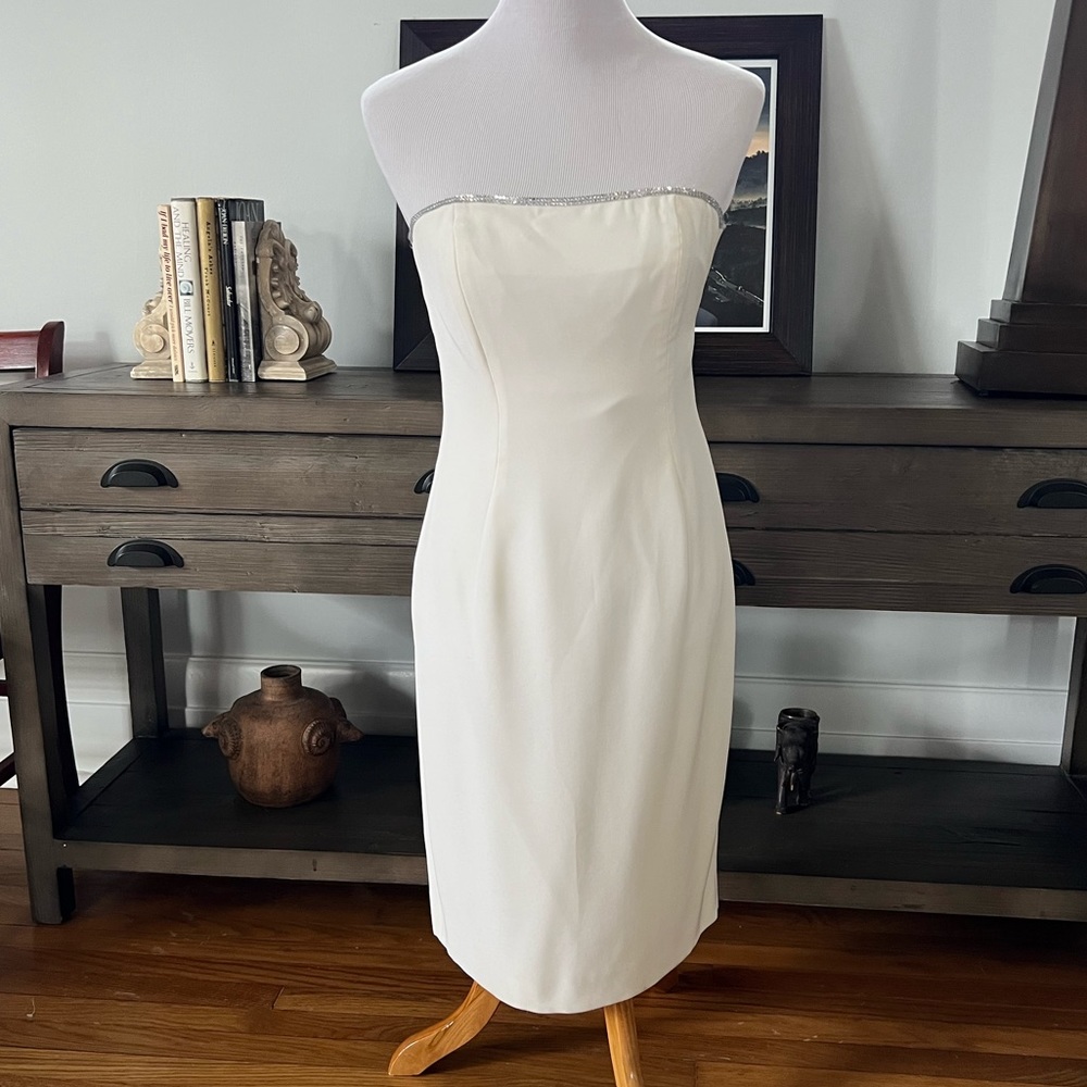 Gorgeous vintage designer white dress and jacket set